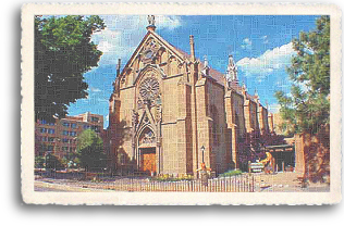 Loretto Chapel is steeped in religious and mystical history, as it is the home of the “miraculous staircase,” built by a mysterious carpenter who disappeared after its completion. The chapel is located two blocks south of the historic Santa Fe Plaza in downtown Santa Fe, New Mexico.